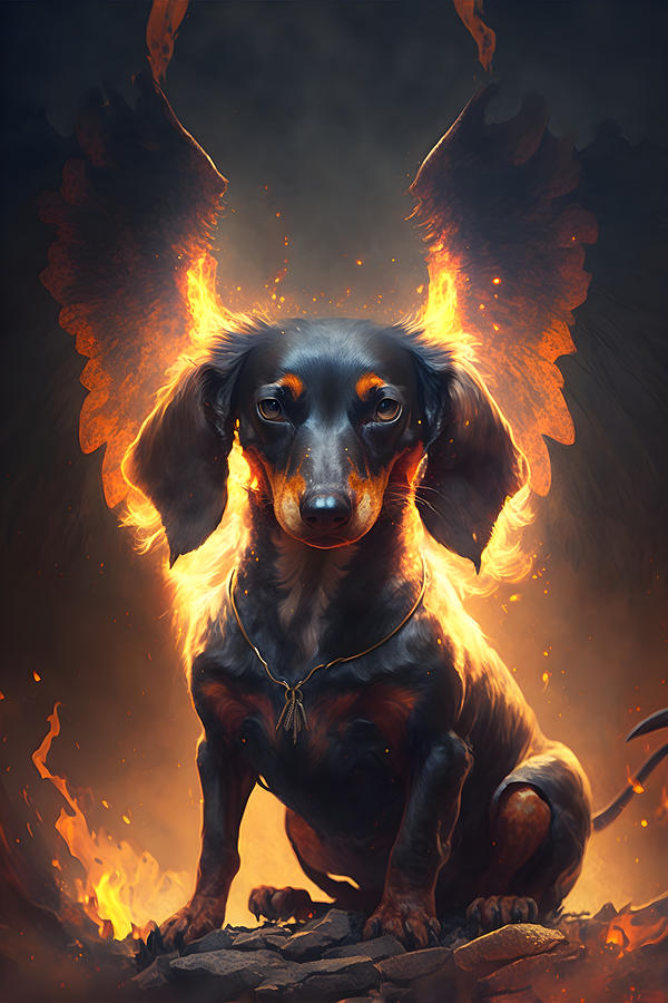 Dachshunds from Hell #15 by Betty Bentlay Digital Art by Ava ...