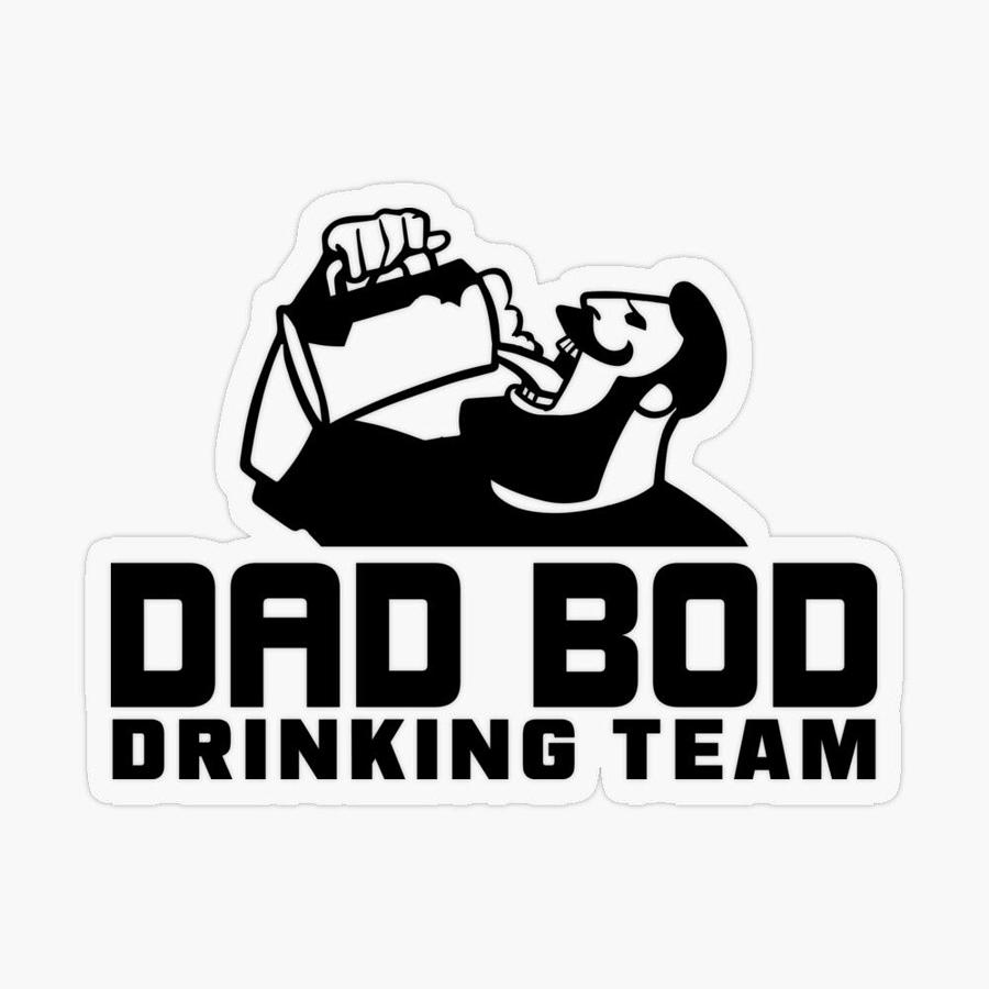 Dad bod drinking team Painting by Lauren Dane - Fine Art America