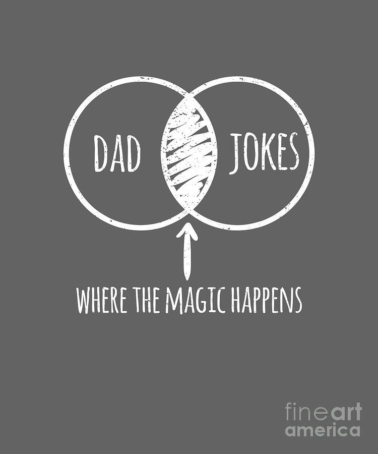 Dad Joke Venn Diagram Humor Fathers Day Tapestry Textile By Stephanie Ham Fine Art America 