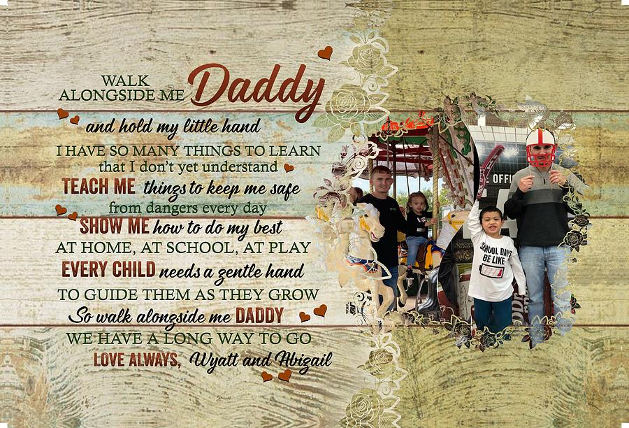 Hunting Walk With Me Daddy Hold My Little Hand Poster No Frame/Canvas 