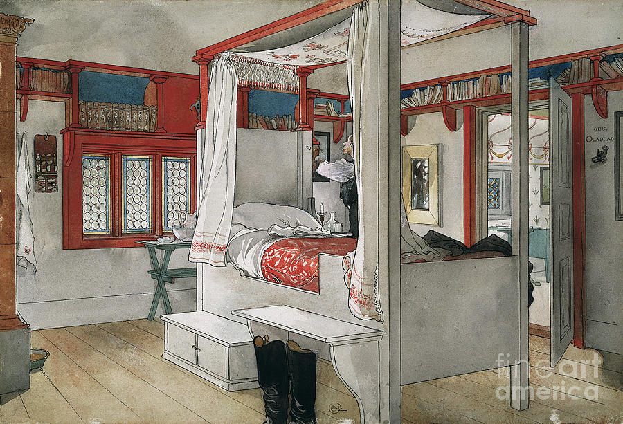 Daddys Room, c1895 Painting by Carl Larsson
