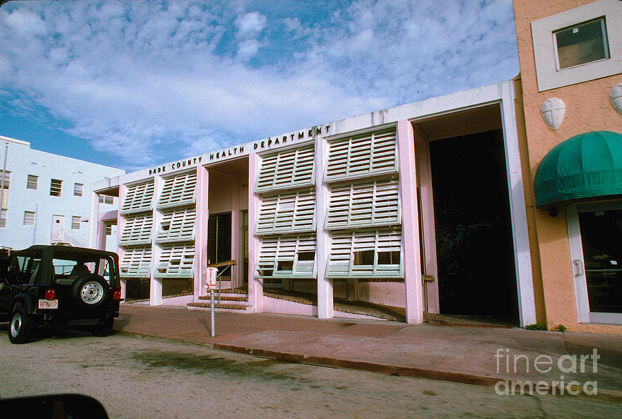 Dade County Health Department Building 1995, Miami Beach Photograph By ...