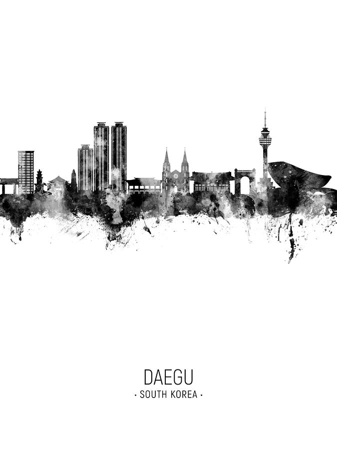 Daegu Skyline South Korea #71 Digital Art by Michael Tompsett