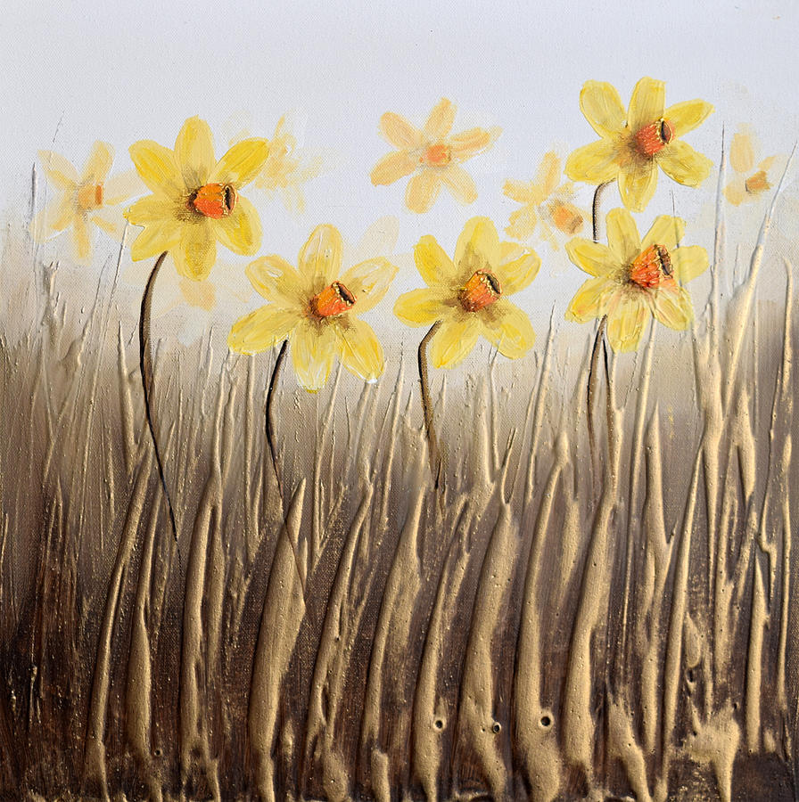 Daffodils  Painting by Amanda Dagg