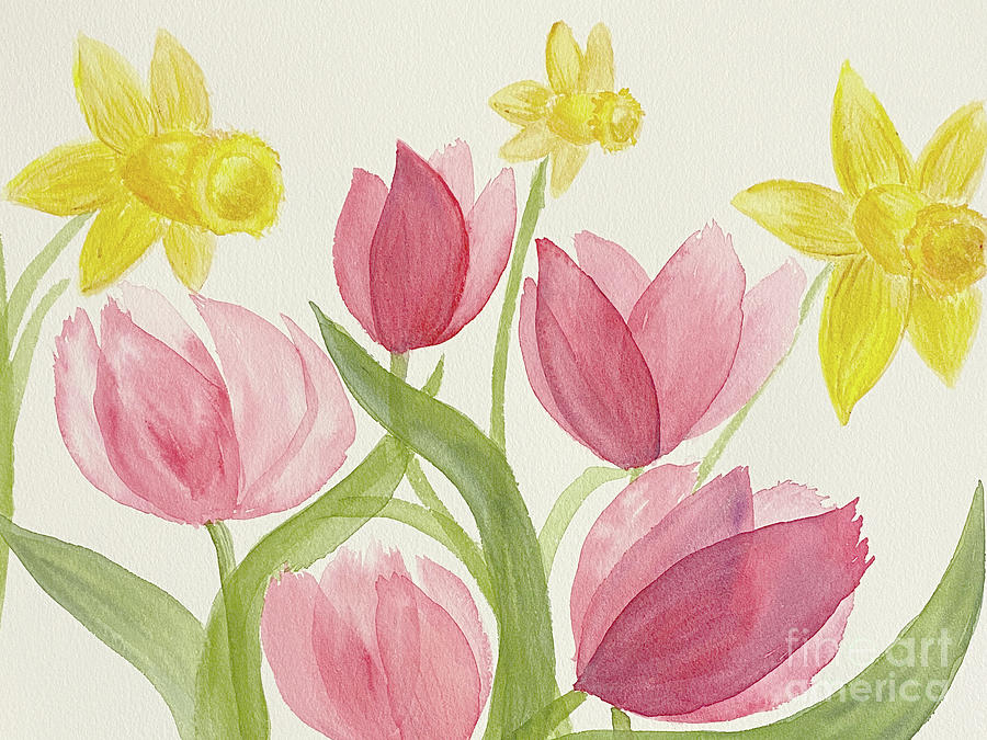 Daffodils And Friends Painting