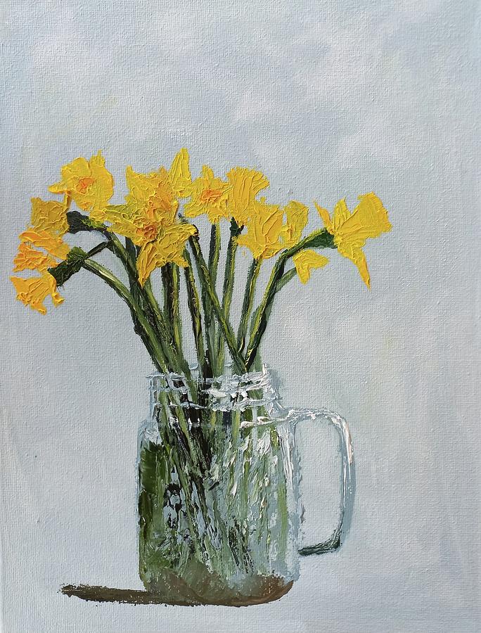 Daffodils Painting - Daffodils by Jenny Smith