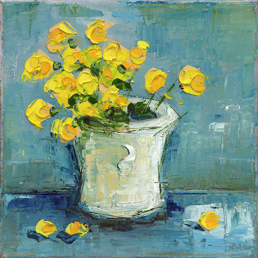 Daffodils Painting by Roger Clarke