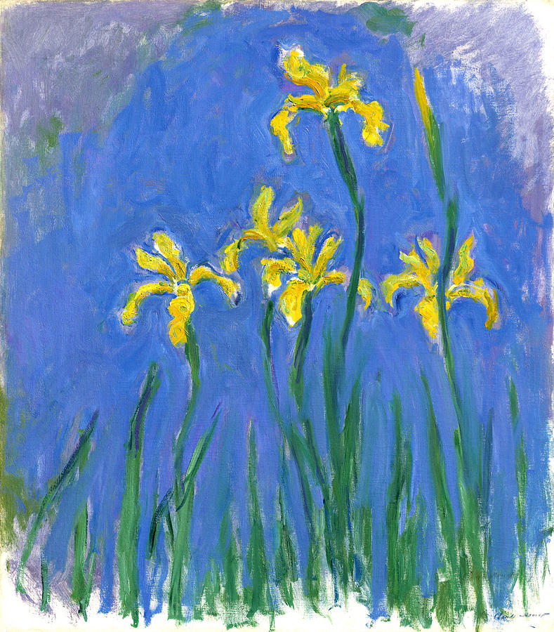 Irises Painting By Claude Monet