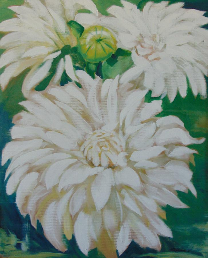 Dahlia Bloom Painting by Jason Reinhardt
