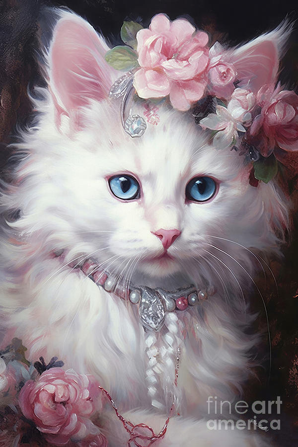 Dainty Delilah Painting by Tina LeCour
