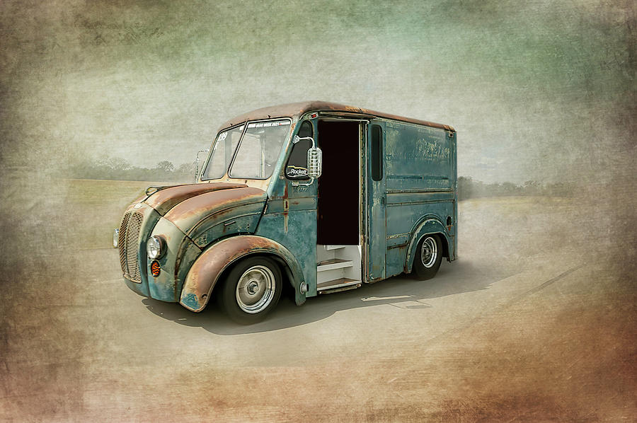 Dairy Truck Digital Art by Terry Davis