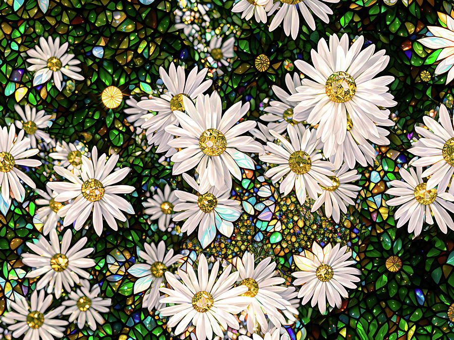 Daisies Deluxe Digital Art by Peggy Collins