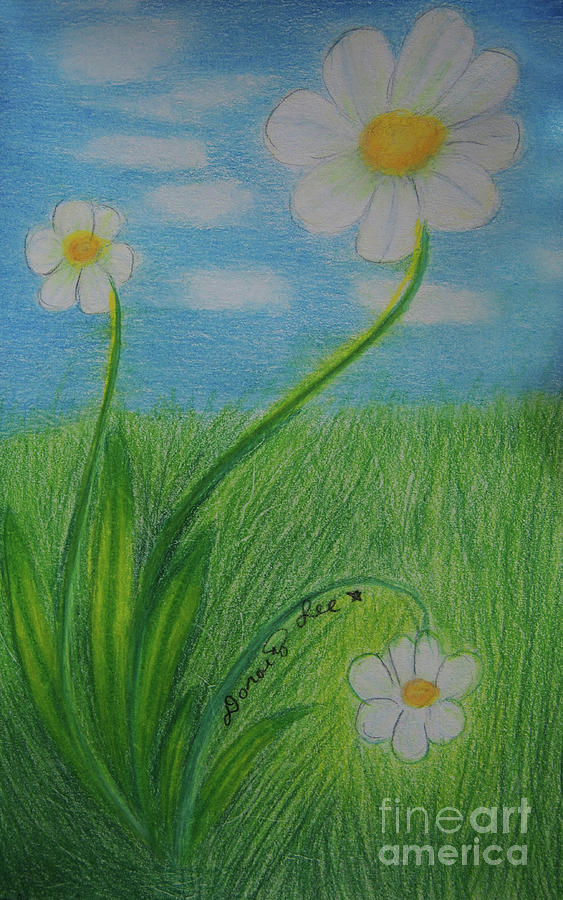 Daisies Painting by Dorothy Lee