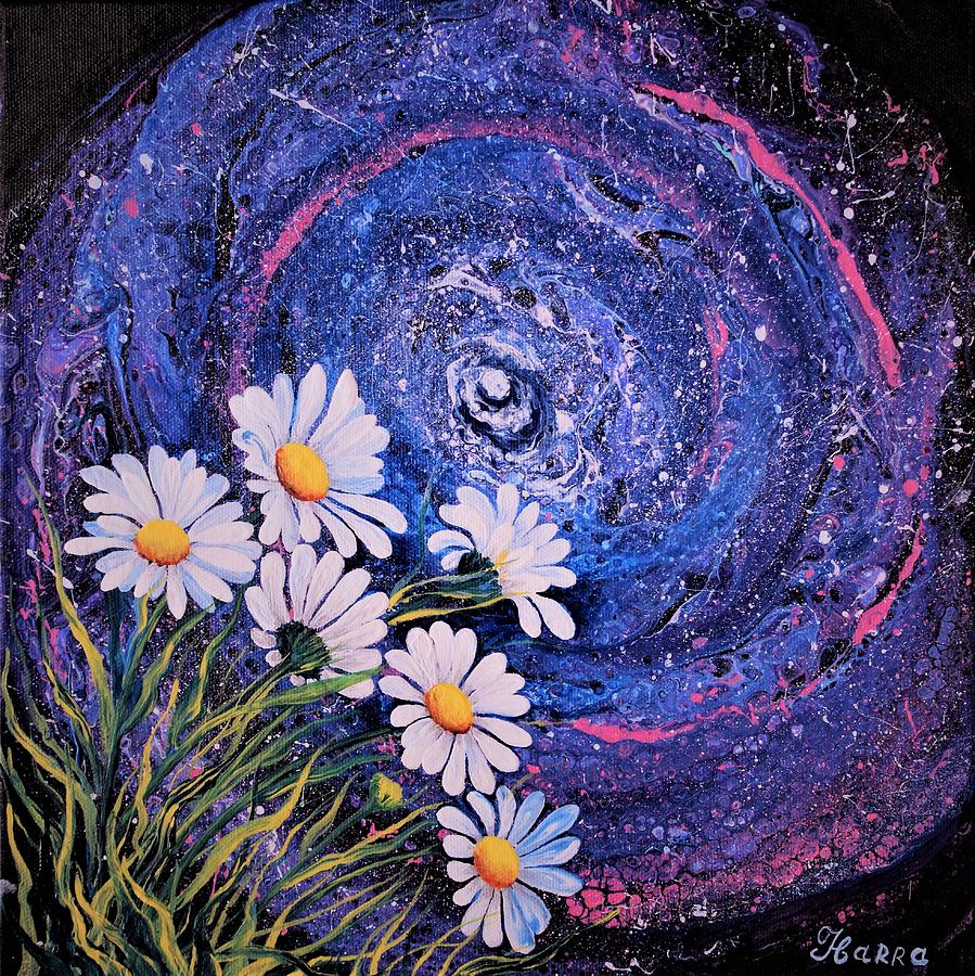 Daisies in the Universe Painting by Tanya Harr