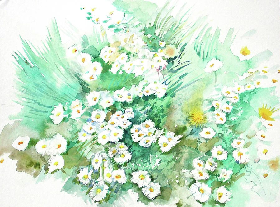 Daisies Painting by Katya Atanasova