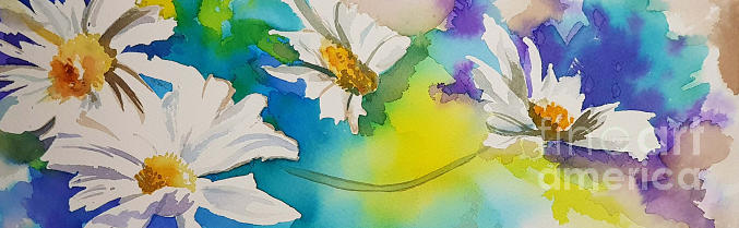 Daisies Painting by Paola Baroni
