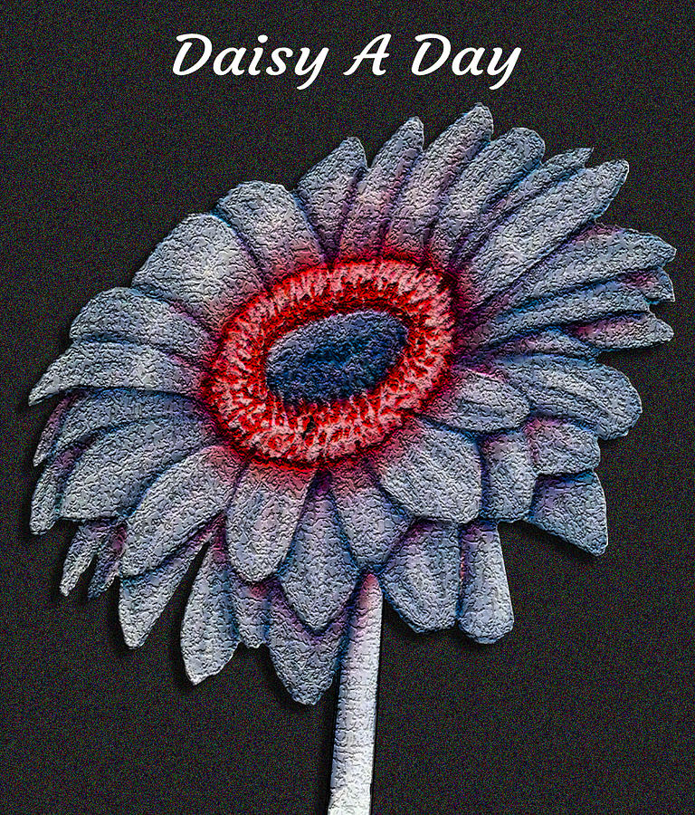 Daisy A Day Mixed Media by Kelly Mills