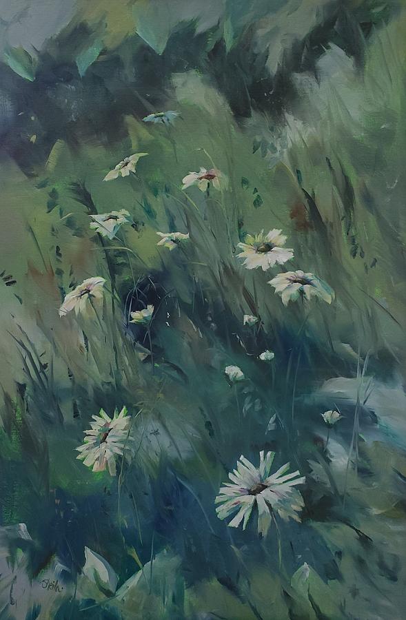 Daisy-A-Day Painting by Sheila Romard
