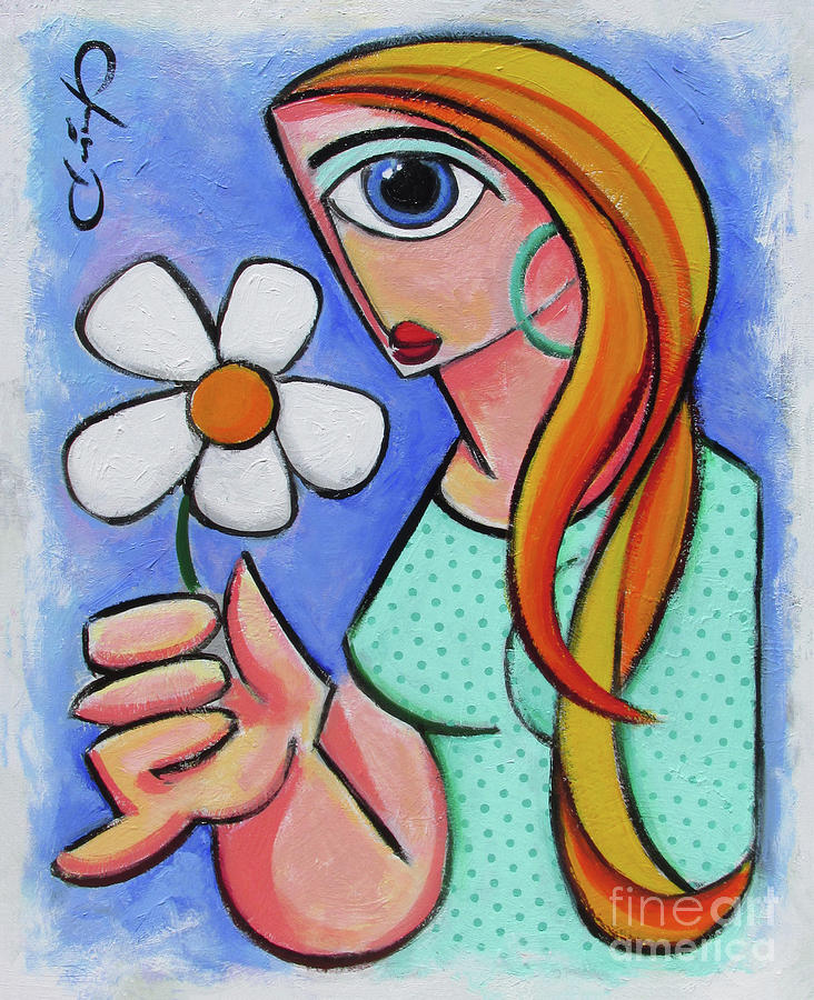 Daisy Painting by Benjamin Casiano