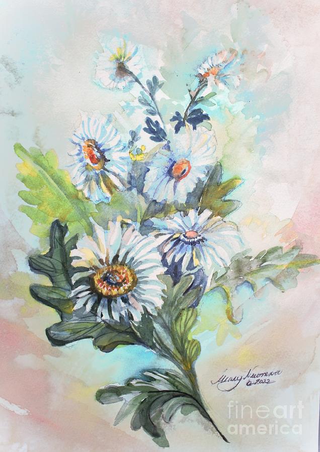 Daisy Bouquet  Painting by Mindy Newman