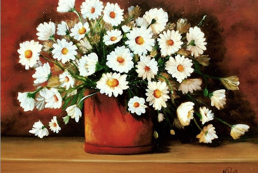 Daisy Doodle  SOLD Painting by Susan Dehlinger