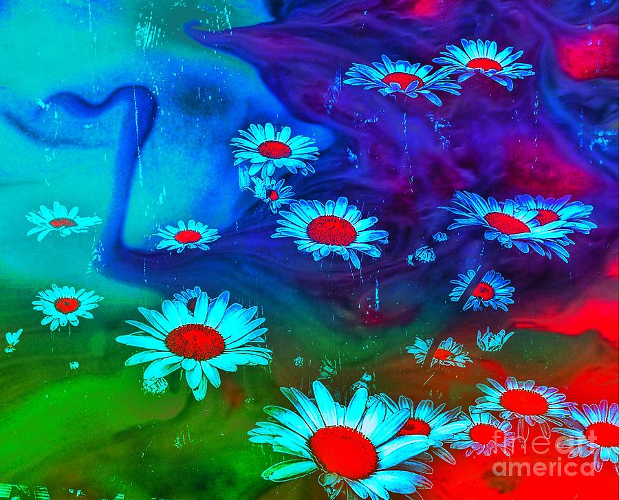 Daisy Flow Painting by Jacqueline McReynolds