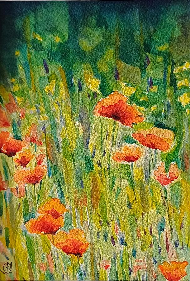 Daisy flowers Painting by Carolina Prieto Moreno