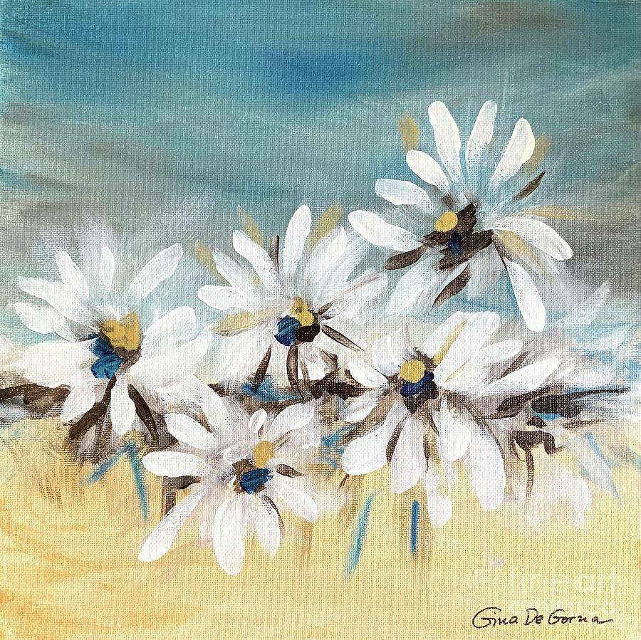 Daisy flowers Digital Art by Gina De Gorna