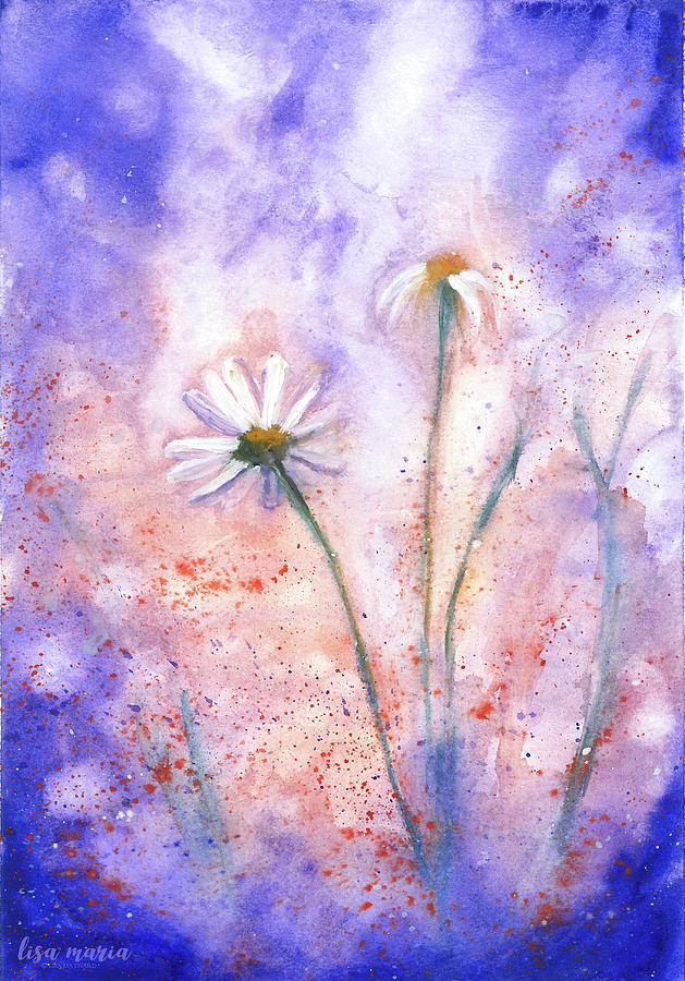 Summer Painting - Daisy Jewel by Lisa Maynard