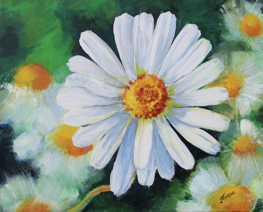 Daisy Painting by Jill Marino - Fine Art America