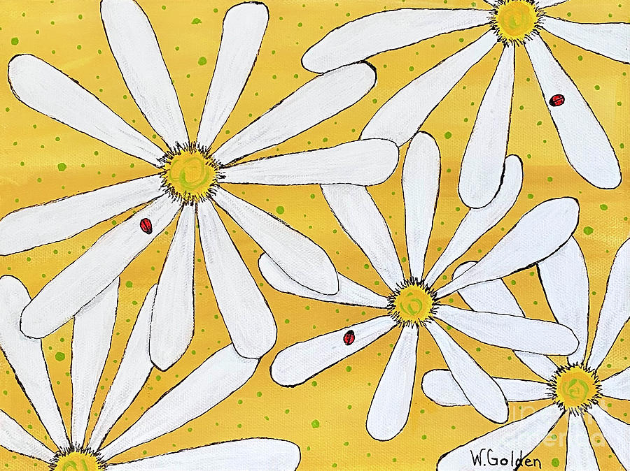 Daisy Ladies Painting by Wendy Golden