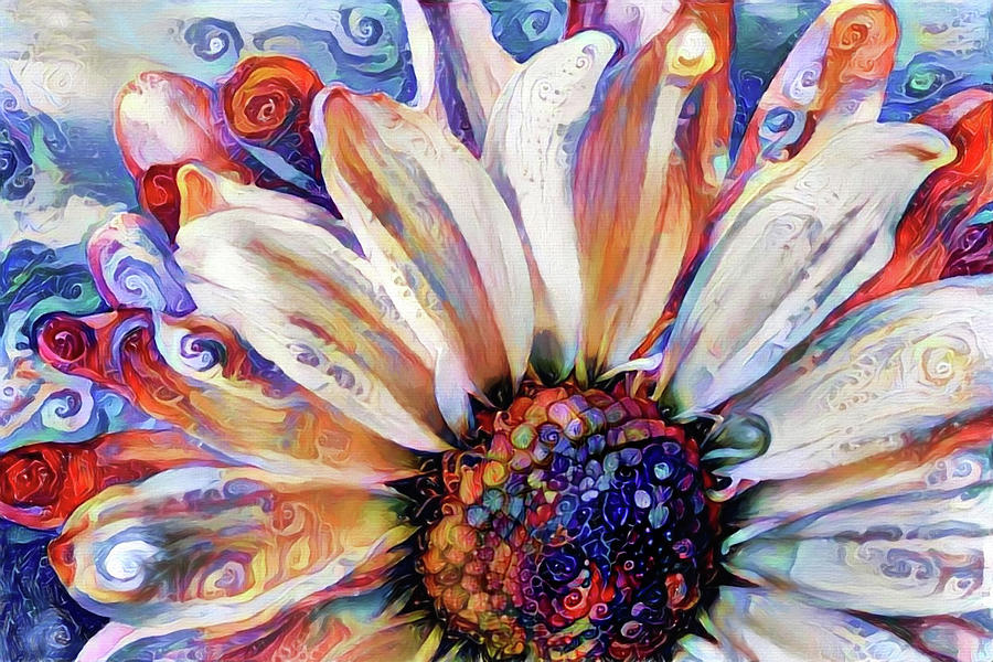 Daisy Love Mixed Media by Peggy Collins