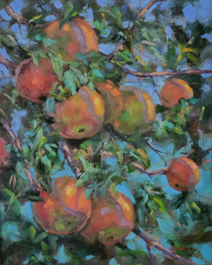 Daisys Apples Painting by Jeff Dickson