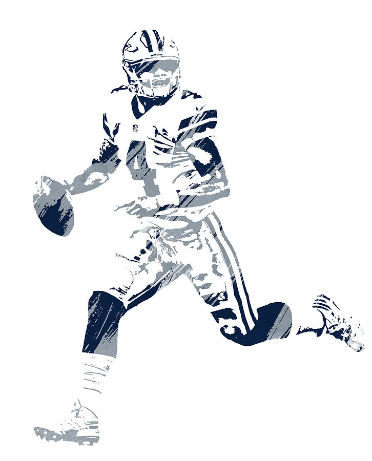 Demarcus Ware Dallas Cowboys Pixel Art 1001 Wood Print by Joe