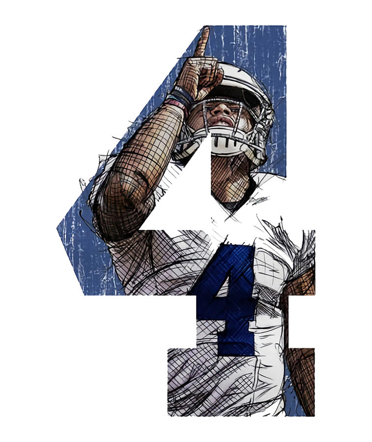 Dak Prescott Point Digital Art By Kelvin Kent Pixels