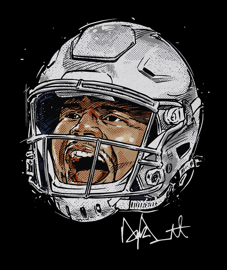 Football Digital Art - Dak Prescott Scream by Kelvin Kent