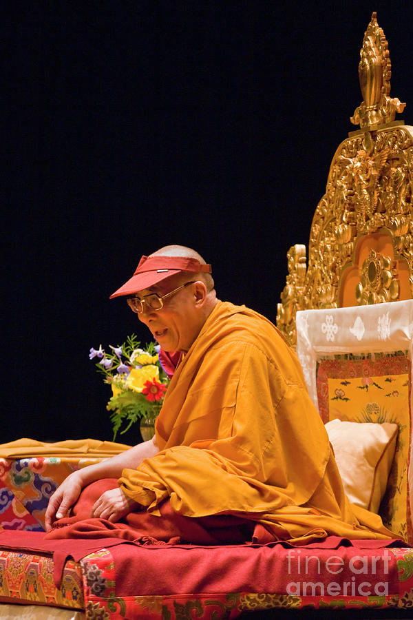 Dalai Lama Teaching Moment Photograph by Craig Lovell