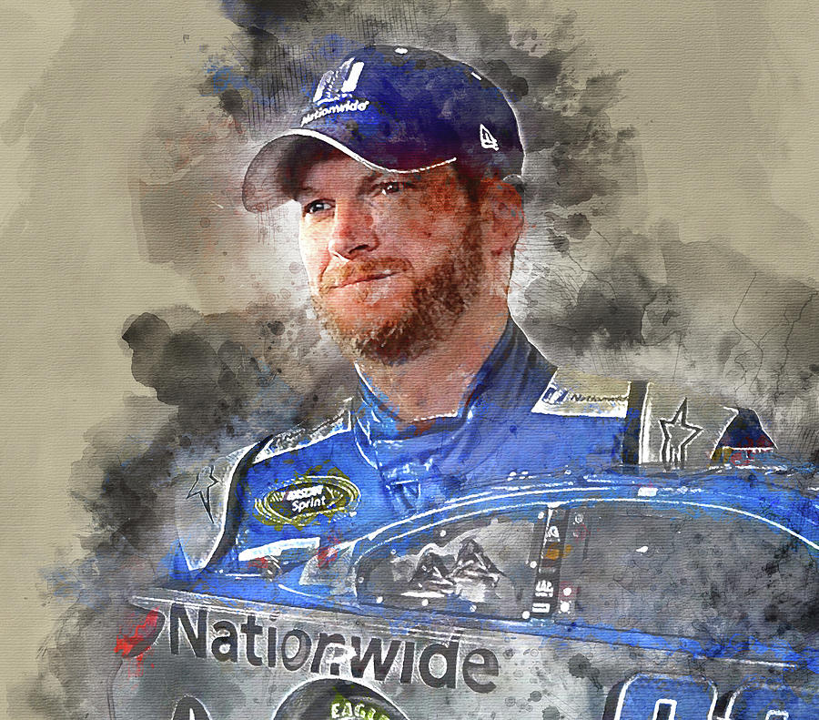 Dale Earnhardt  Painting by William Mace
