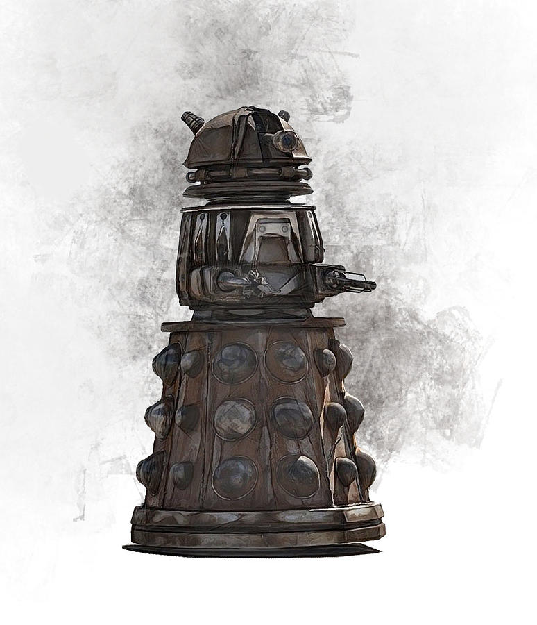 Dalek 2021 Digital Art by Roger Lighterness