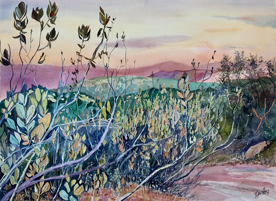 Daley Ranch at Dusk Painting by Katie Geis - Fine Art America