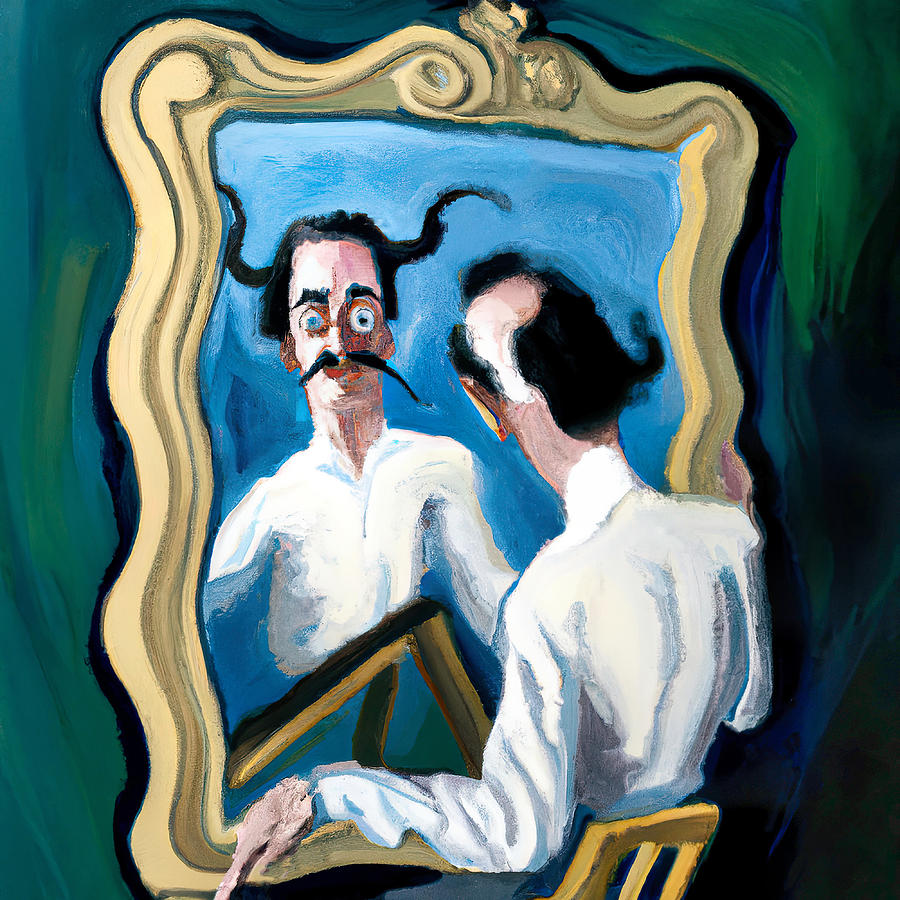 Dali, is that you? Painting by Hillary Kladke