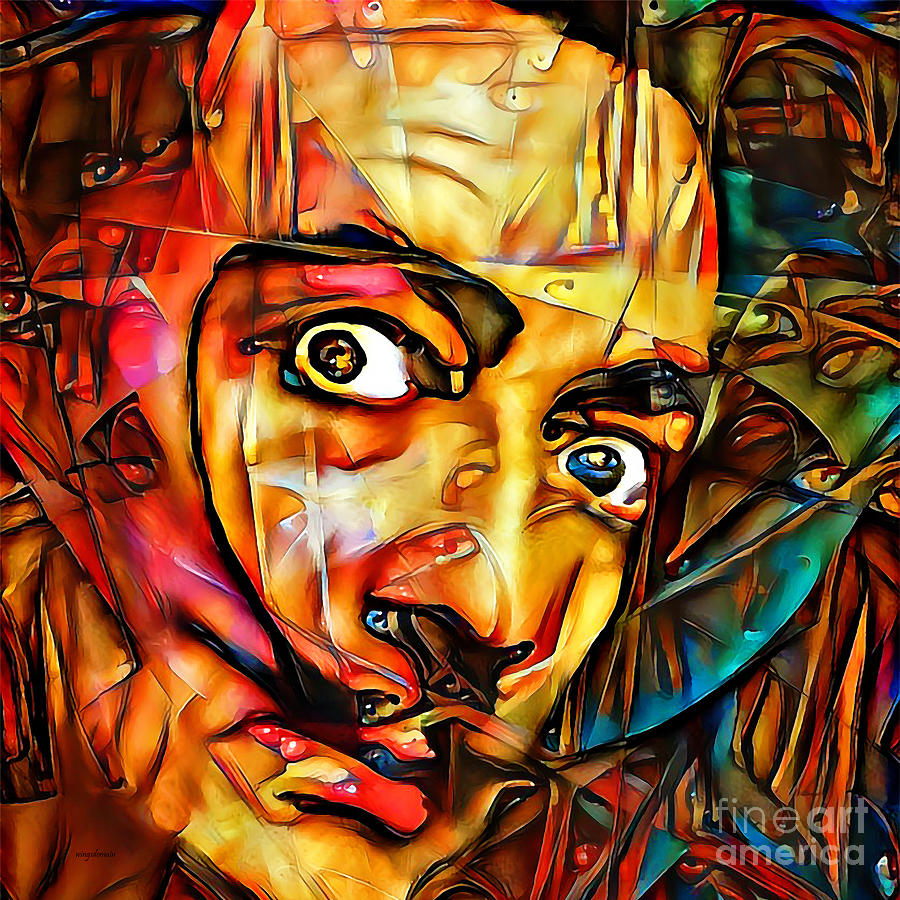 Dali on Dali Surreal Abstract 001006 20200421 square Photograph by Wingsdomain Art and Photography
