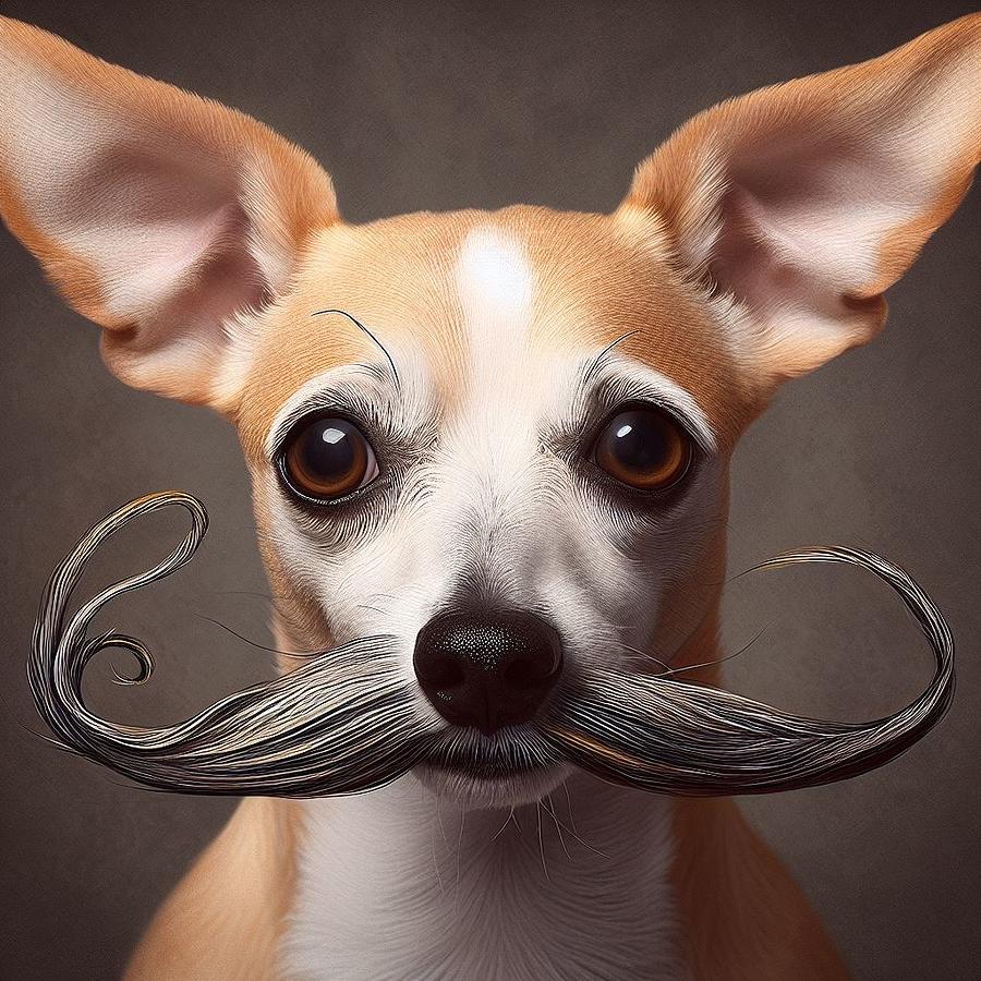 Dalis Doggy Doppelganger Digital Art by Holly Picano