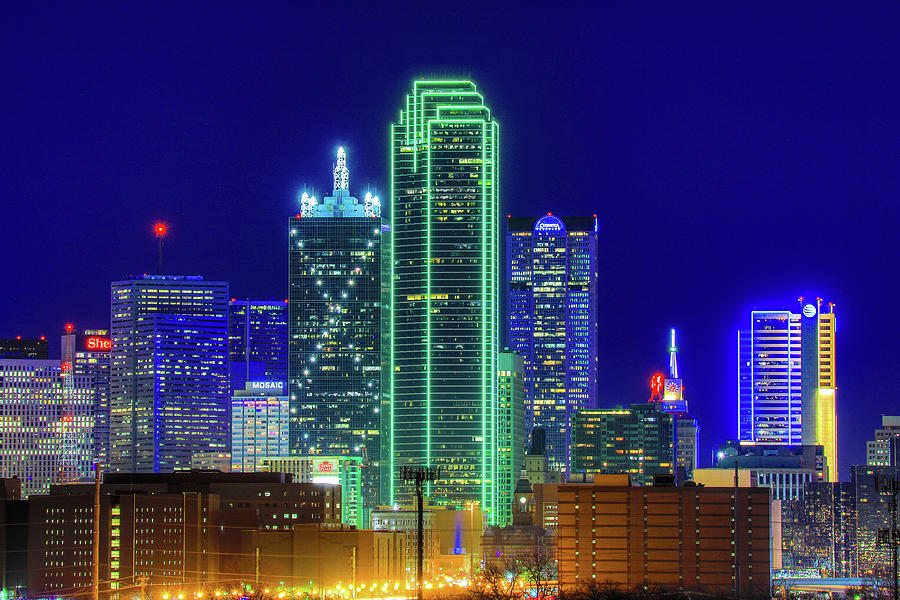 Dallas At Night Photograph by Dan Sproul