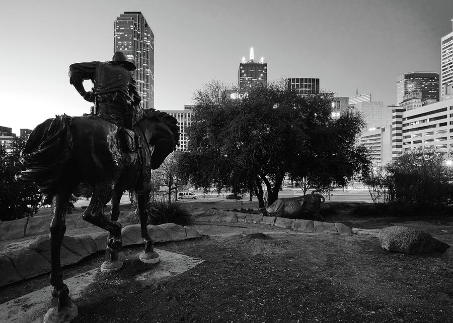 Dallas Cowboy Monochrome 032420 Photograph by Rospotte Photography