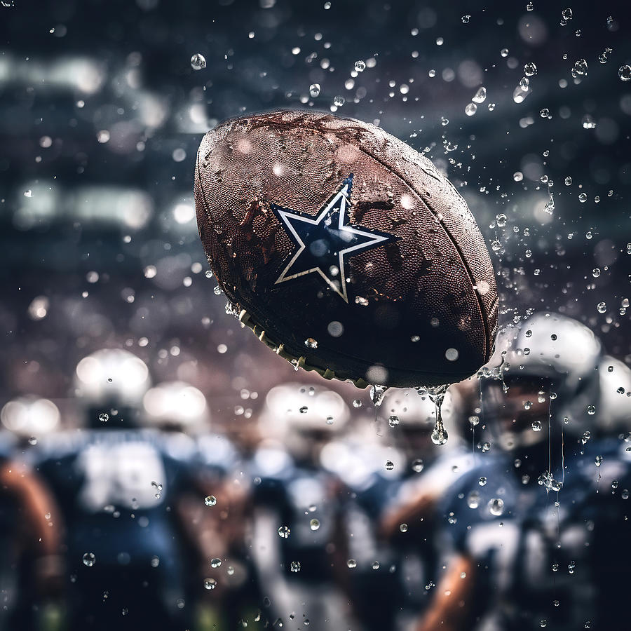Dallas Cowboys Football Play Digital Art by Athena Mckinzie