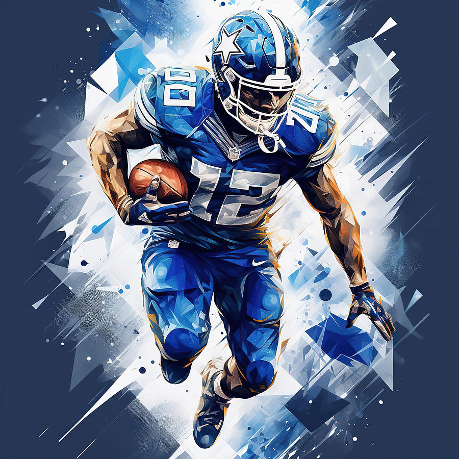 Dallas Cowboys Football Player Digital Art by Athena Mckinzie - Fine ...