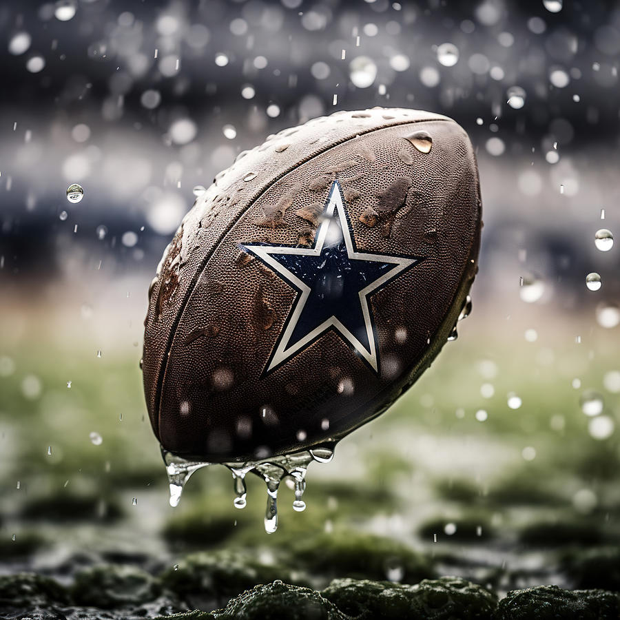 Dallas Cowboys Football Touch Down Digital Art by Athena Mckinzie