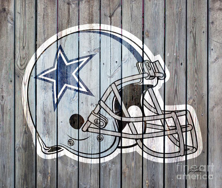 Dallas Cowboys Helmet Digital Art by CAC Graphics