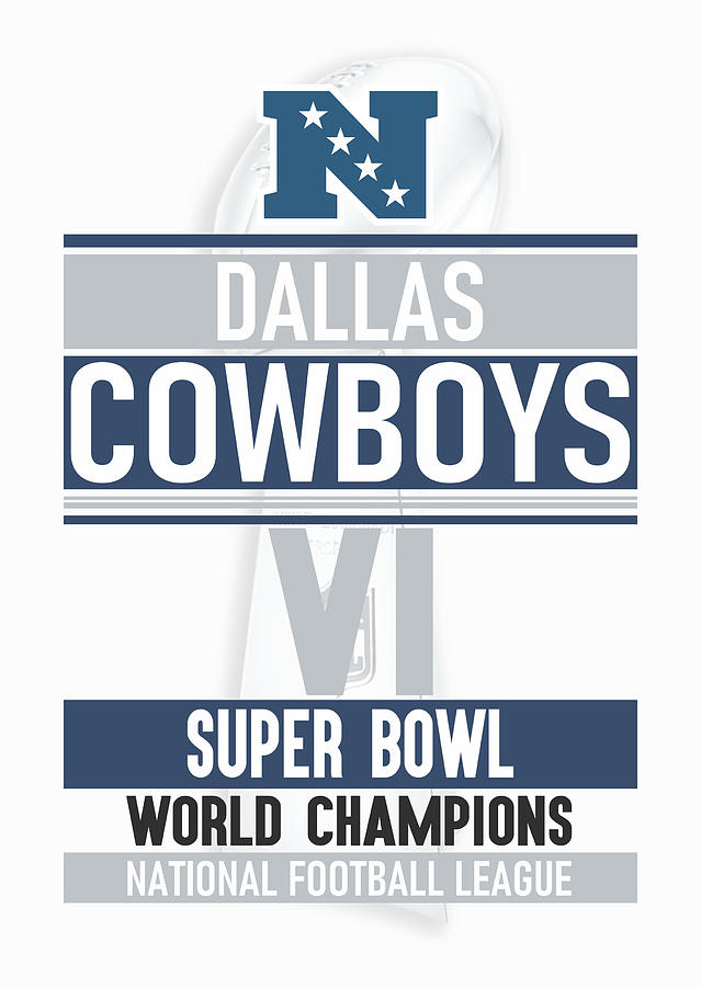 dallas cowboys super bowl posters